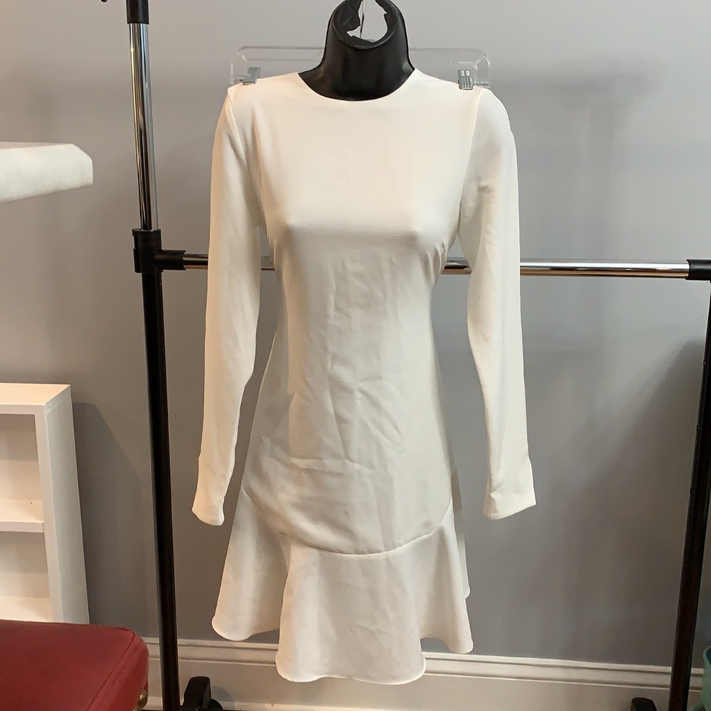 Designer dress, long sleeve, small